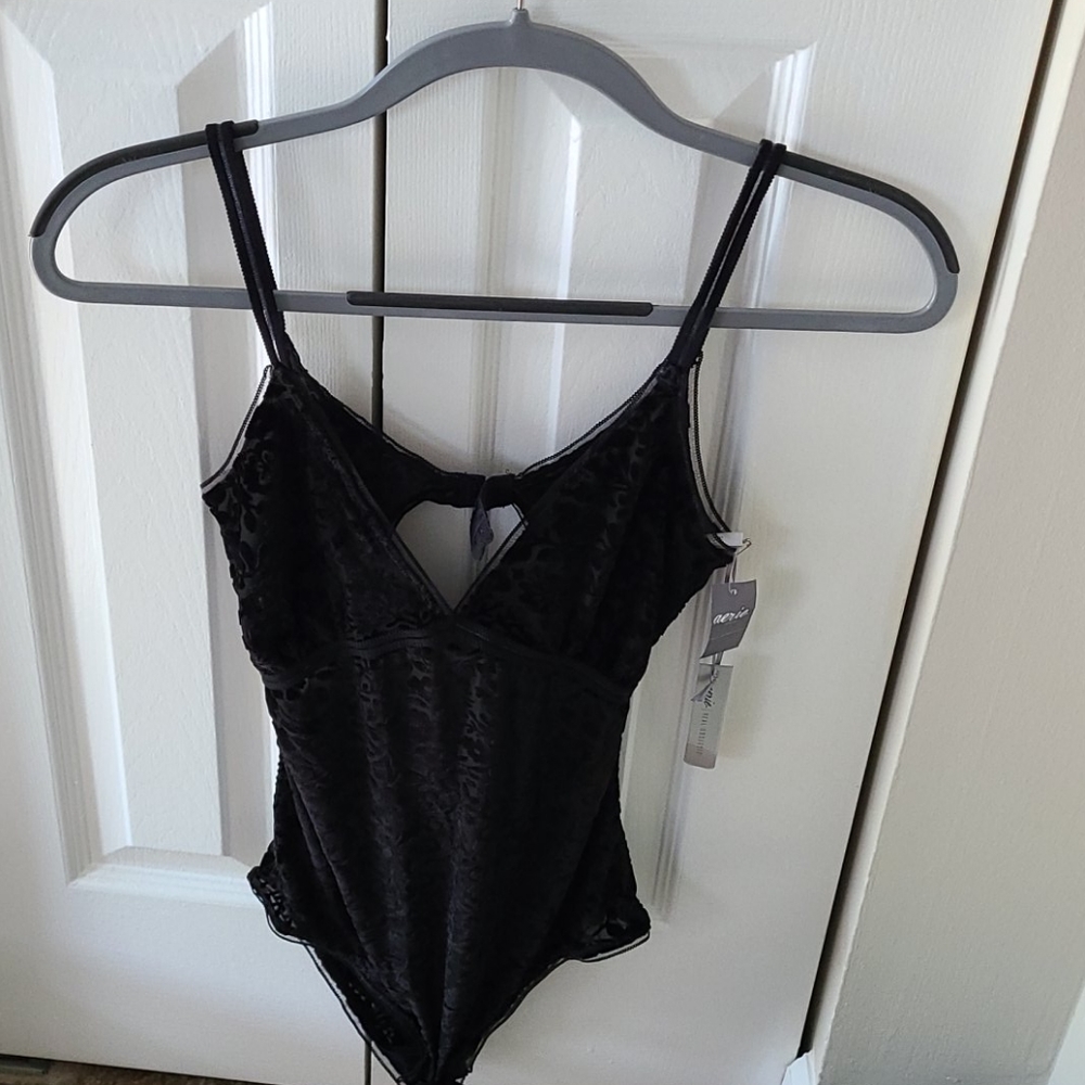 Black sheer body suit, New with tags